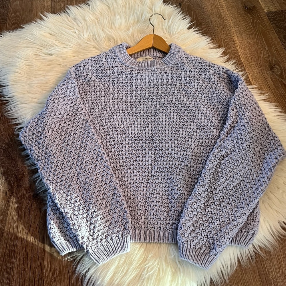 Universal Thread Knitted Sweater Women's L Purple Long Sleeve Pullover